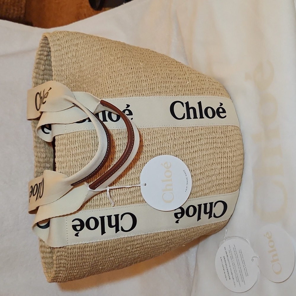 Chloe large woody basket tote